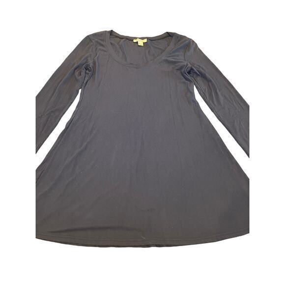 Boston Proper Navy Blue Basic Longsleeve Stretchy T-Shirt Top Women Small‎ - Picture 3 of 9